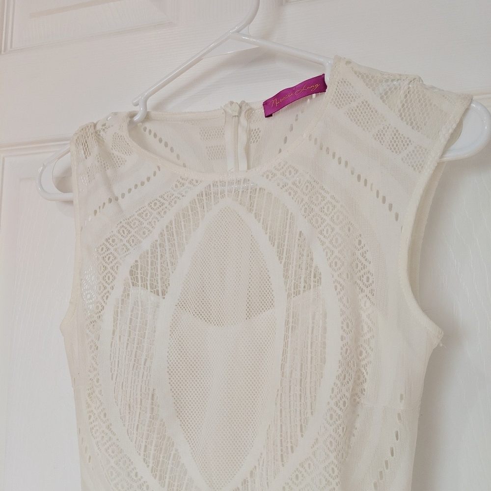 White lace dress
